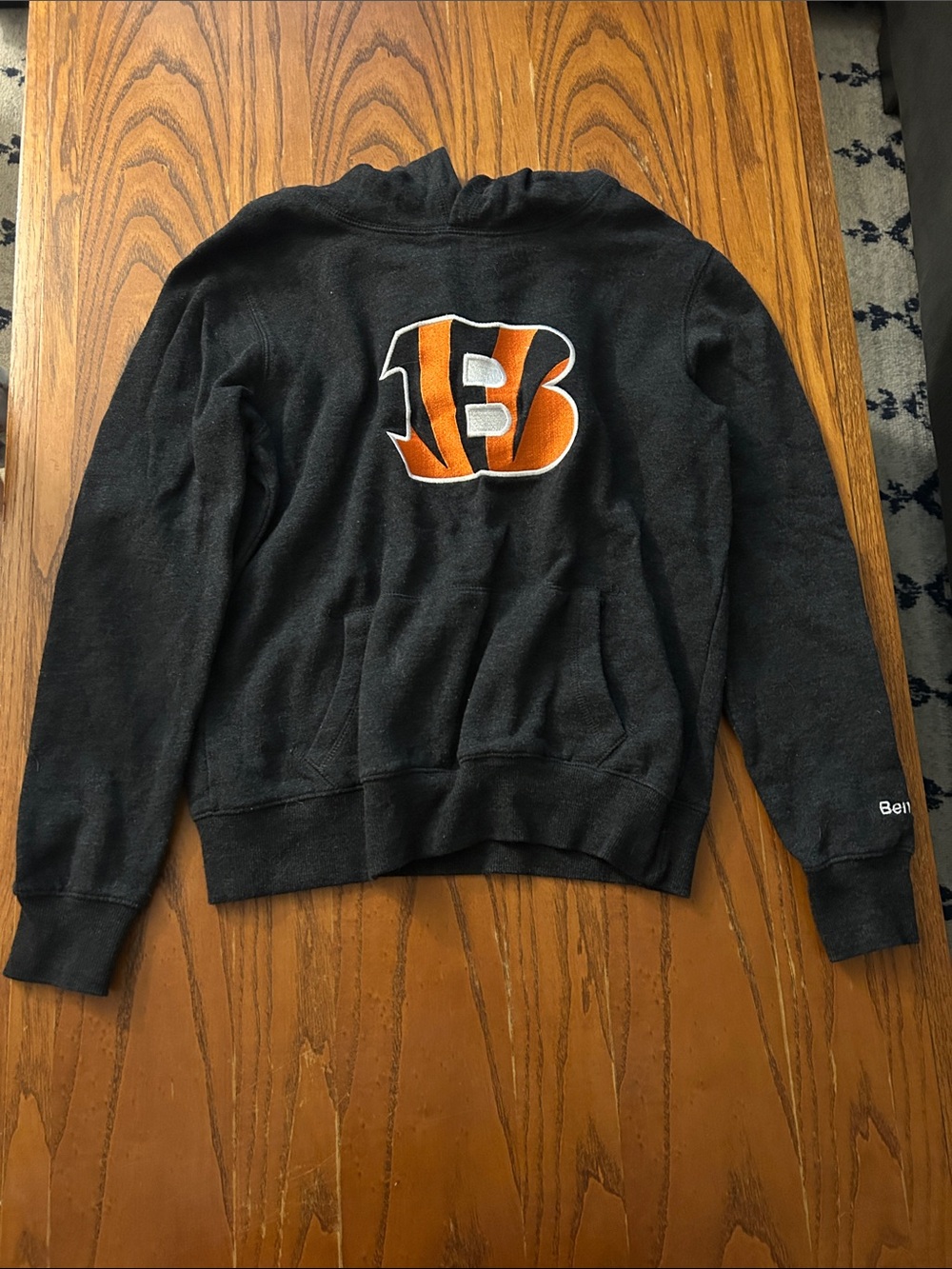 Cincinnati Bengals Dark Gray Hoodie with Team Logo